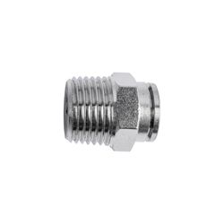 Metal Pu Fitting Straight 12mm X 1/2